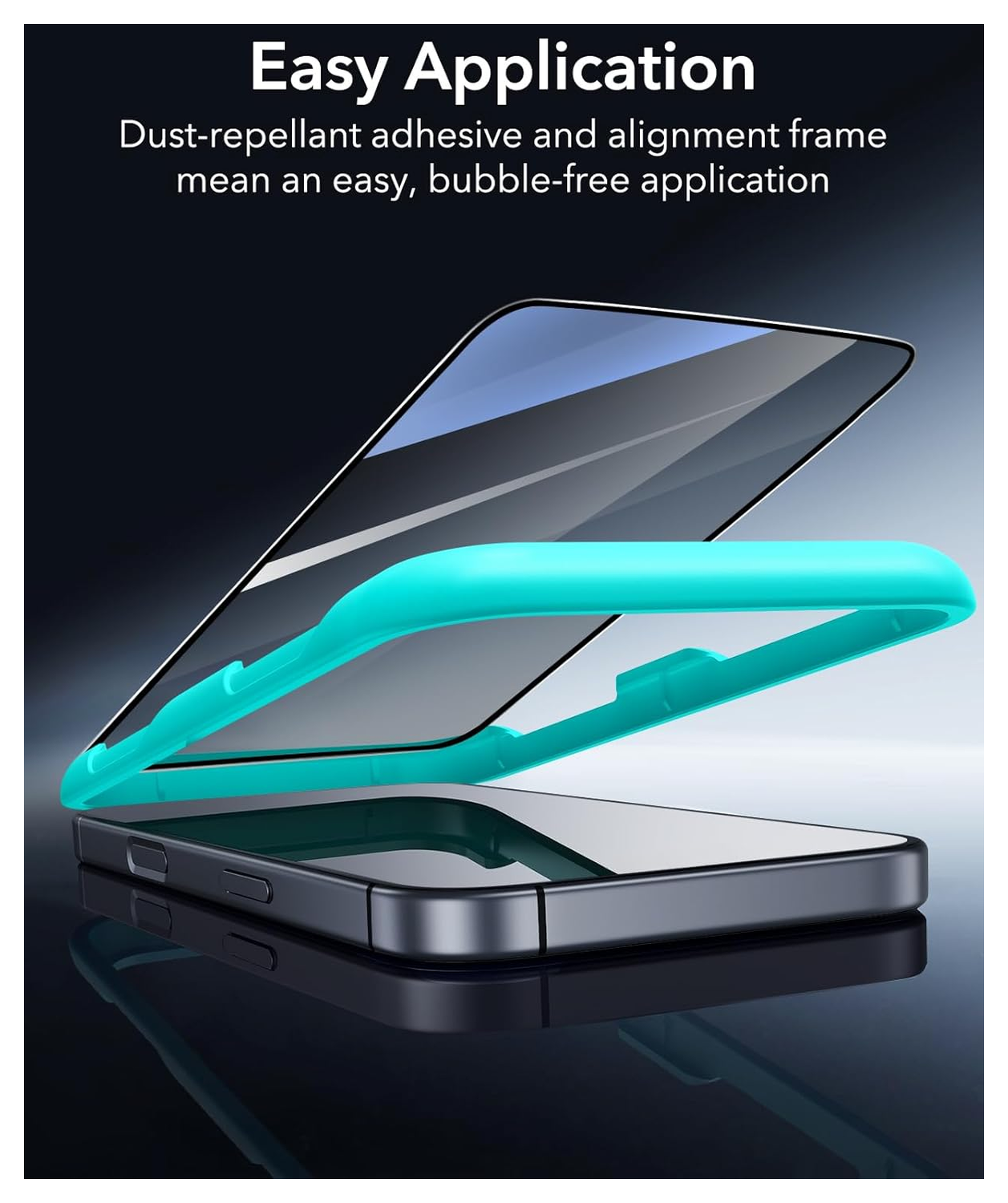 ESR Privacy Screen Protector iPhone 17 / 16 Pro Tempered Glass (3-Pack) afbeelding 2