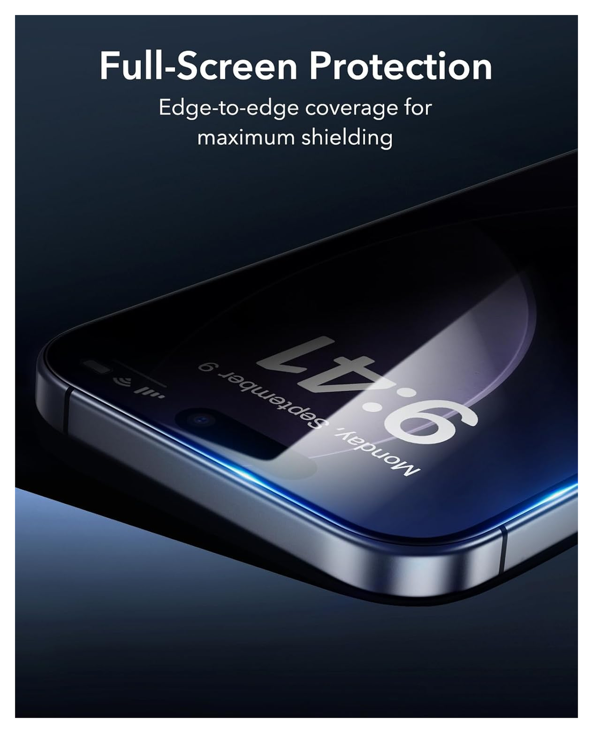 ESR Privacy Screen Protector iPhone 17 Pro Tempered Glass (3-Pack) afbeelding 7