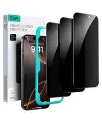 ESR Privacy Screen Protector iPhone 17 Pro Max Tempered Glass (3-Pack) afbeelding
