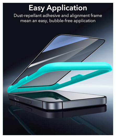 ESR Privacy Screen Protector iPhone 17 Pro Max Tempered Glass (3-Pack) afbeelding 4