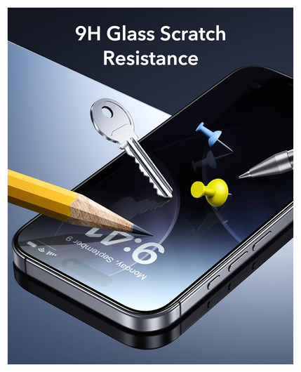 ESR Privacy Screen Protector iPhone 17 Pro Max Tempered Glass (3-Pack) afbeelding 6