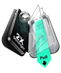 ESR UltraFit Tempered Glass iPhone 17 Pro Screen Protector (3-Pack) afbeelding