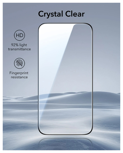 ESR UltraFit Tempered Glass iPhone 17 Pro Screen Protector (3-Pack) afbeelding 7