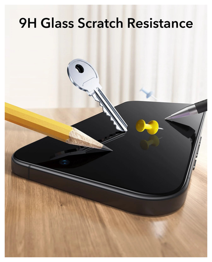 ESR UltraFit Tempered Glass iPhone 17 Pro Screen Protector (3-Pack) afbeelding 8