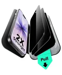 ESR UltraFit Privacy iPhone 17 Screen Protector Tempered Glass (3-Pack) afbeelding