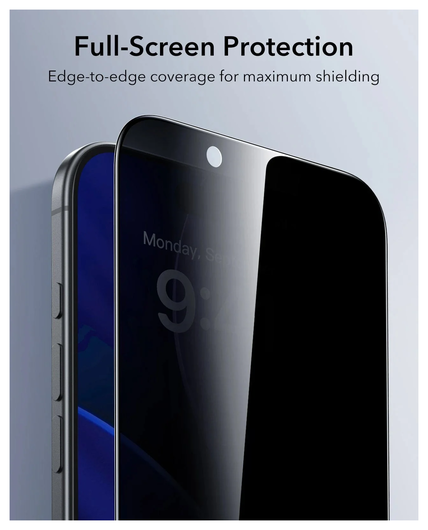 ESR UltraFit Privacy iPhone Air Screen Protector Tempered Glass (3-Pack) afbeelding 8