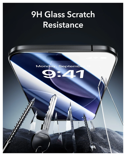 ESR UltraFit Armorite iPhone Air Screen Protector Tempered Glass (3-Pack) afbeelding 6