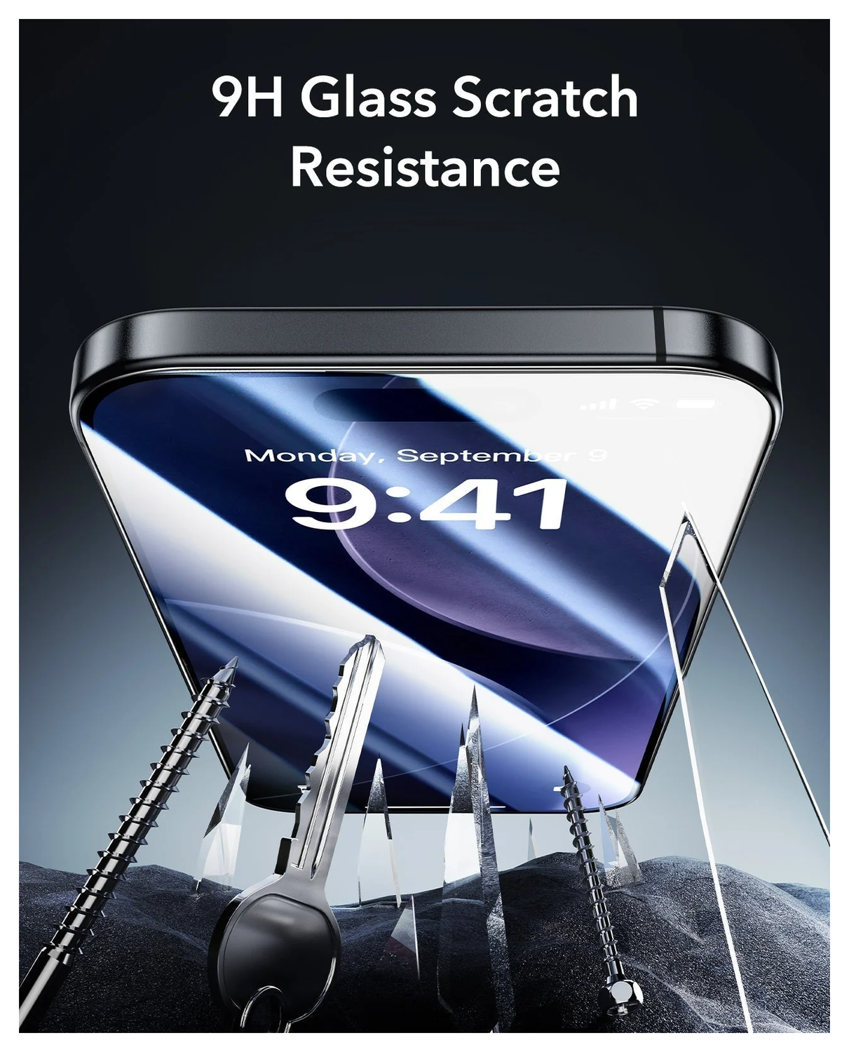 ESR UltraFit Armorite iPhone 17 Pro Screen Protector Tempered Glass (3-Pack) afbeelding 6