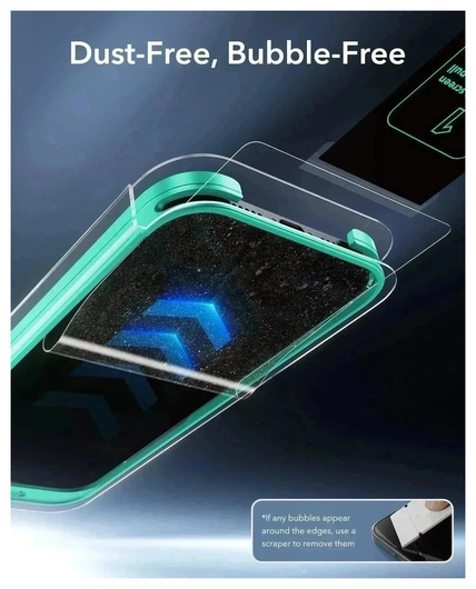 ESR UltraFit Armorite iPhone 17 Pro Screen Protector Tempered Glass (3-Pack) afbeelding 4