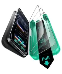 ESR UltraFit Armorite iPhone 17 Pro Max Screen Protector Tempered Glass (3-Pack) afbeelding