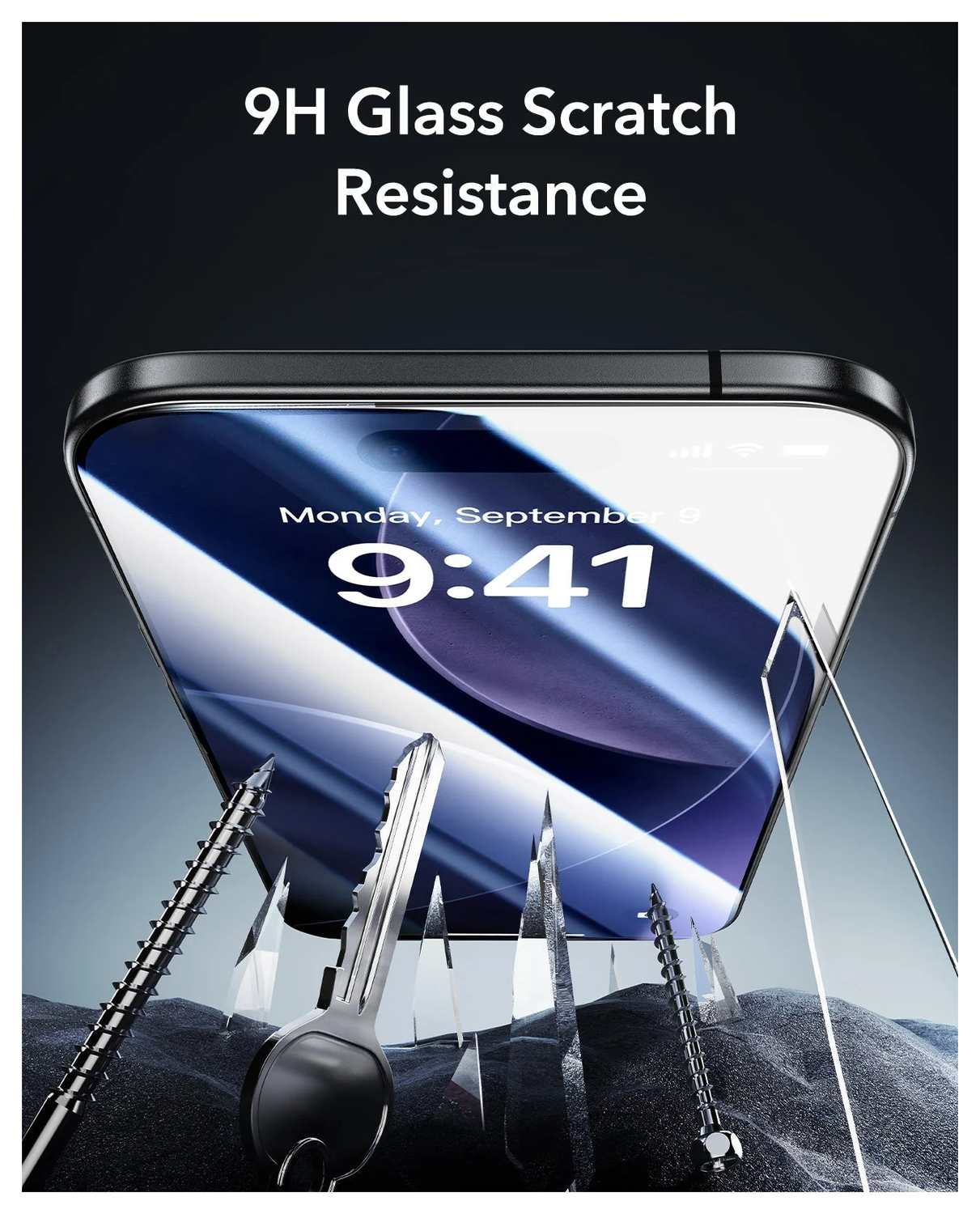 ESR UltraFit Armorite Privacy iPhone Air Tempered Glass (3-Pack) afbeelding 7