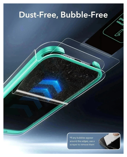 ESR UltraFit Armorite Privacy iPhone 17 Pro Tempered Glass (3-Pack) afbeelding 6