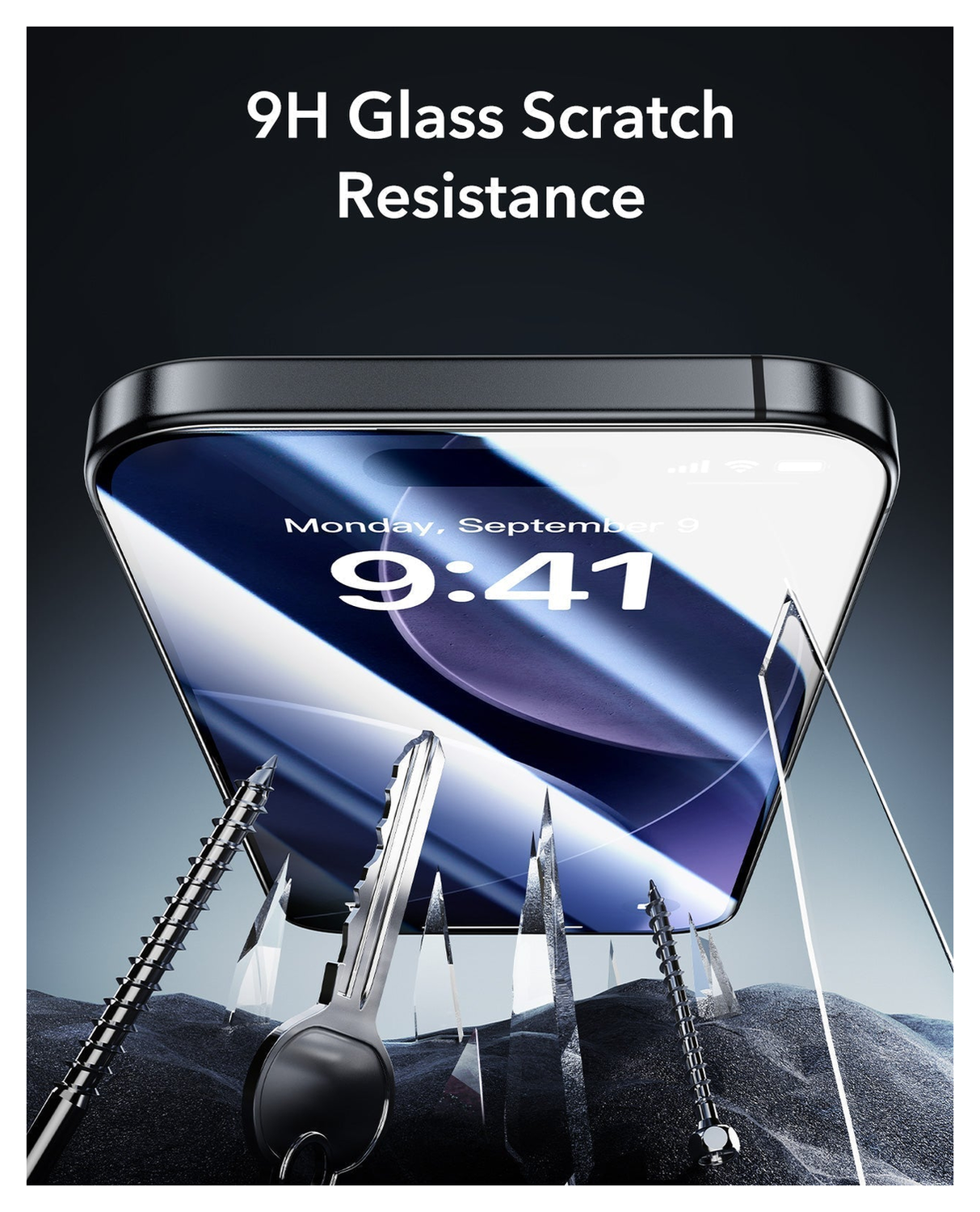 ESR UltraFit Armorite Privacy iPhone 17 Pro Max Tempered Glass (3-Pack) afbeelding 7