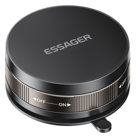 Essager Compacte MagSafe Telefoonhouder Auto Dashboard met Zuignap Zwart