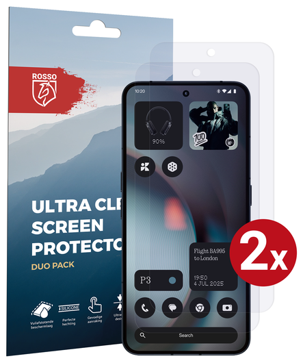 Rosso Nothing Phone (3) Screen Protector Case Friendly Folie Duo Pack afbeelding 1