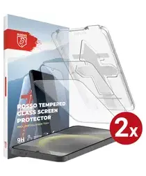 Rosso Samsung S24 Tempered Glass met Installatietray (2-Pack) afbeelding