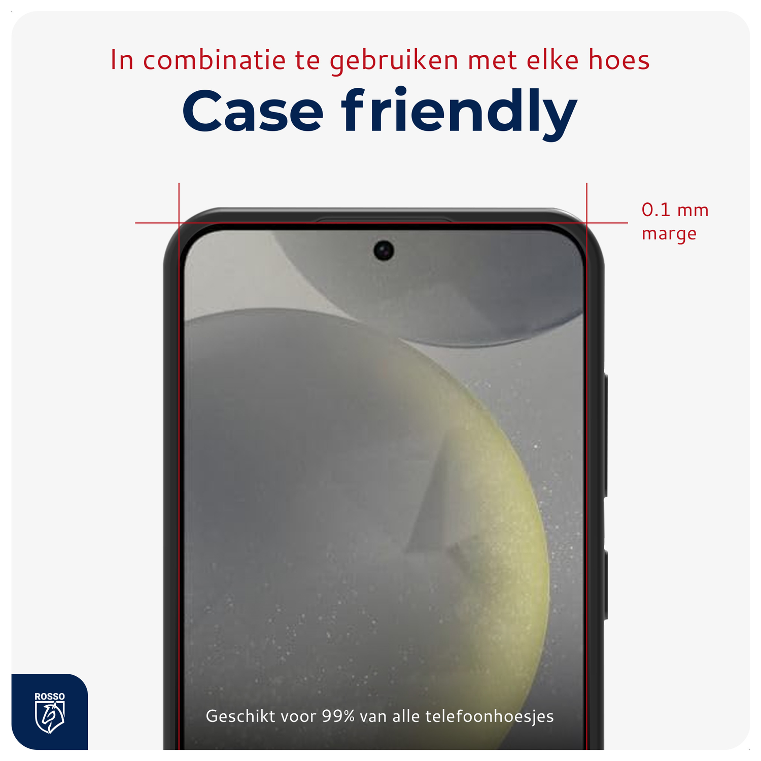 Rosso Samsung S24 Tempered Glass met Installatietray (2-Pack) afbeelding 6