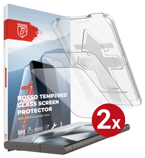 Rosso Samsung S24 Ultra Tempered Glass met Installatietray (2-Pack) afbeelding 13
