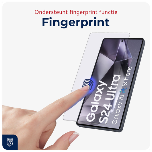 Rosso Samsung S24 Ultra Tempered Glass met Installatietray (2-Pack) afbeelding 2