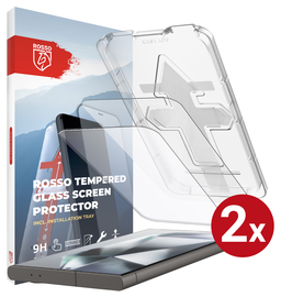 Rosso Samsung S24 Ultra Tempered Glass met Installatietray (2-Pack)