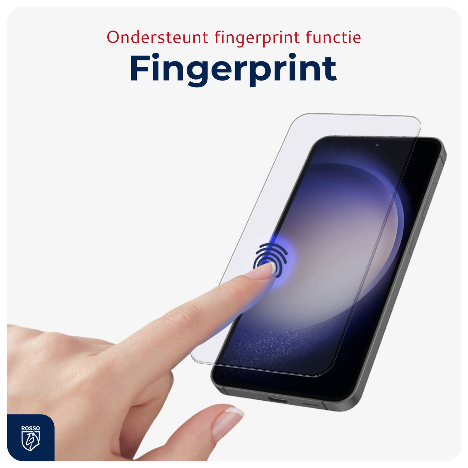 Rosso Samsung S23 Tempered Glass met Installatietray (2-Pack) afbeelding 2
