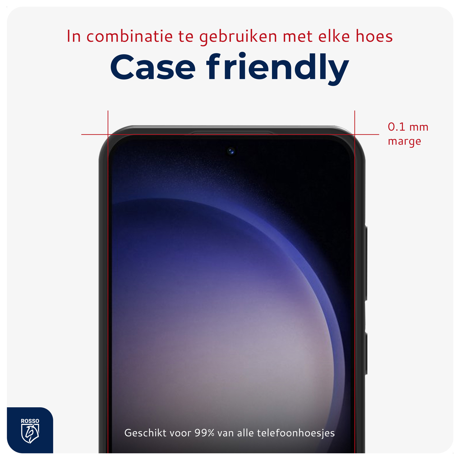 Rosso Samsung S23 Tempered Glass met Installatietray (2-Pack) afbeelding 8