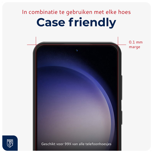 Rosso Samsung S23 Tempered Glass met Installatietray (2-Pack) afbeelding 8