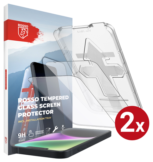 Rosso Apple iPhone 14 Tempered Glass met Installatietray (2-Pack) afbeelding 1