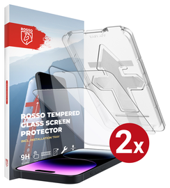 Rosso Apple iPhone 14 Pro Tempered Glass met Installatietray (2-Pack)