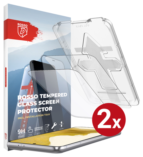Rosso Samsung Galaxy S22 Tempered Glass met Installatietray (2-Pack) afbeelding 13