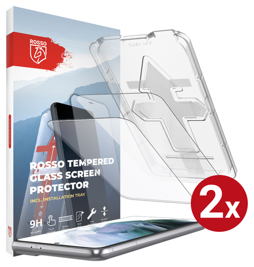 Rosso Samsung Galaxy S21 FE Tempered Glass met Installatietray (2-Pack) afbeelding 1