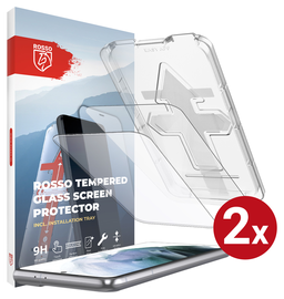 Rosso Samsung Galaxy S21 FE Tempered Glass met Installatietray (2-Pack)
