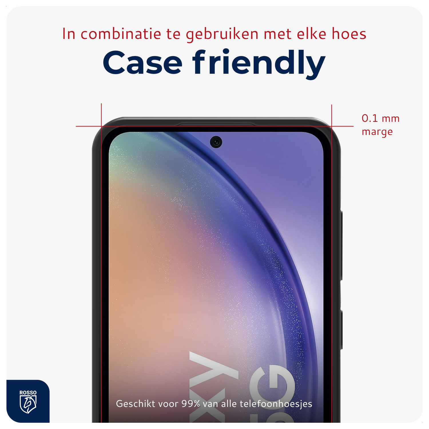 Rosso Samsung Galaxy A54 Tempered Glass met Installatietray (2-Pack) afbeelding 6