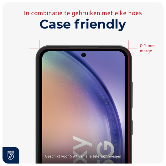 Rosso Samsung Galaxy A54 Tempered Glass met Installatietray (2-Pack) afbeelding 6