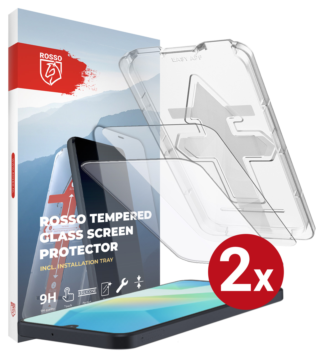 Rosso Samsung Galaxy A16 Tempered Glass met Installatietray (2-Pack) afbeelding 13