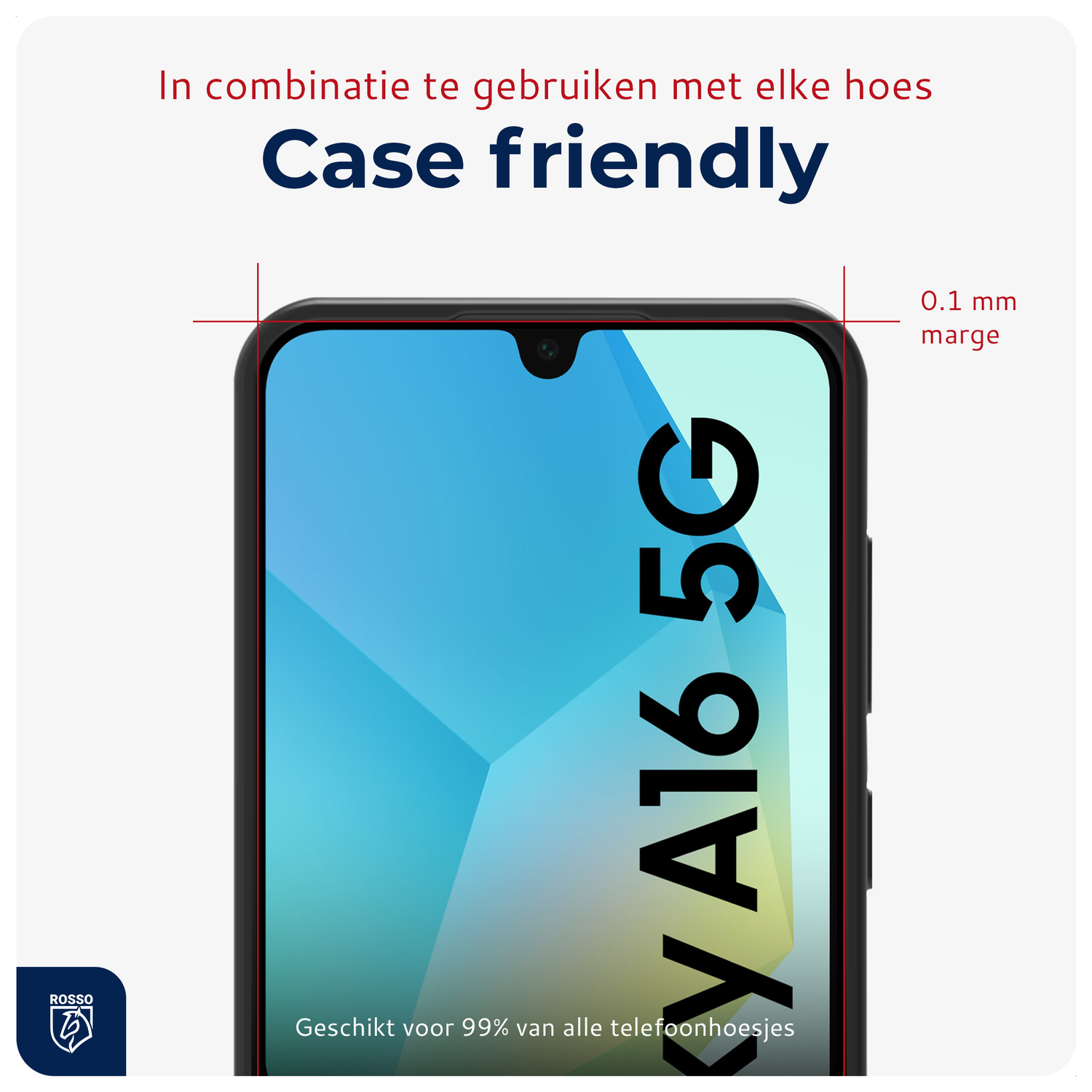 Rosso Samsung Galaxy A16 Tempered Glass met Installatietray (2-Pack) afbeelding 6