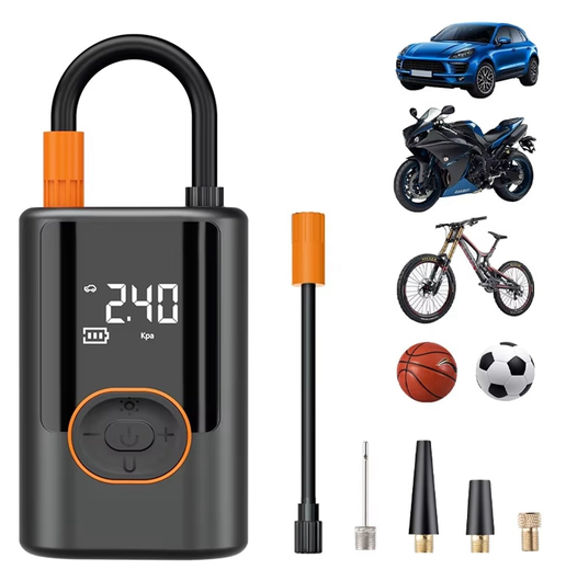 4.000 mAh Powerbank met 150PSI Lucht Compressor voor Auto, E-bike en Fiets afbeelding 1