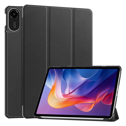 Xiaomi Redmi Pad 2 Hoes Tri-Fold Book Case met Standaard Zwart afbeelding 1