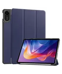 Xiaomi Redmi Pad 2 Hoes Tri-Fold Book Case met Standaard Blauw afbeelding