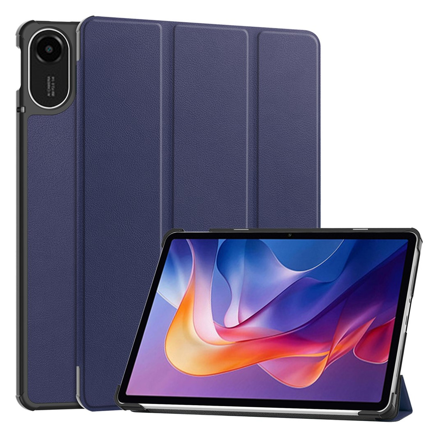 Xiaomi Redmi Pad 2 Hoes Tri-Fold Book Case met Standaard Blauw afbeelding 1