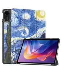 Xiaomi Redmi Pad 2 Hoes Tri-Fold Book Case met Standaard Sterren Nacht afbeelding