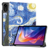Xiaomi Redmi Pad 2 Hoes Tri-Fold Book Case met Standaard Sterren Nacht