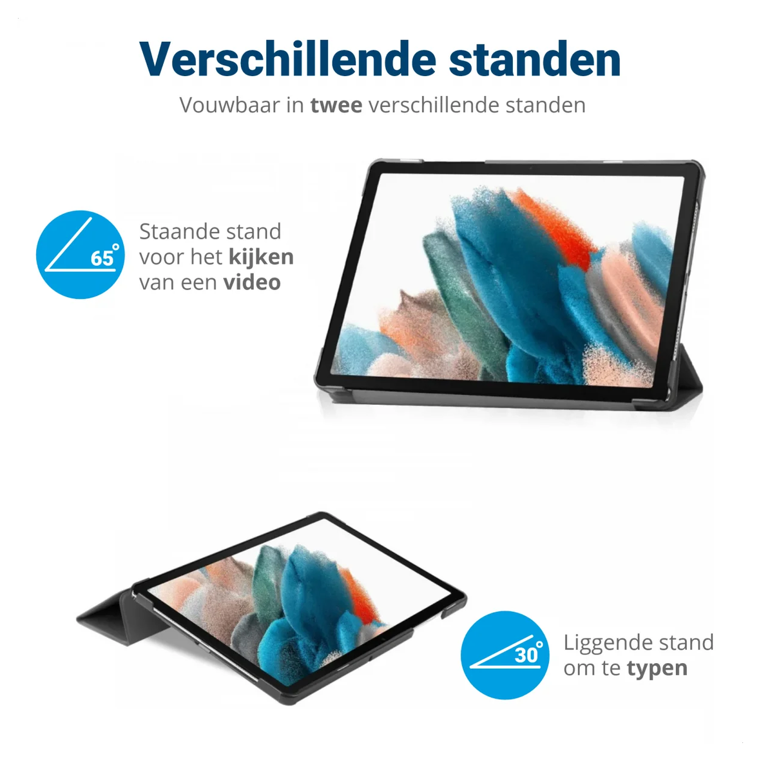 Xiaomi Redmi Pad 2 Hoes Tri-Fold Book Case met Standaard Touch afbeelding 4