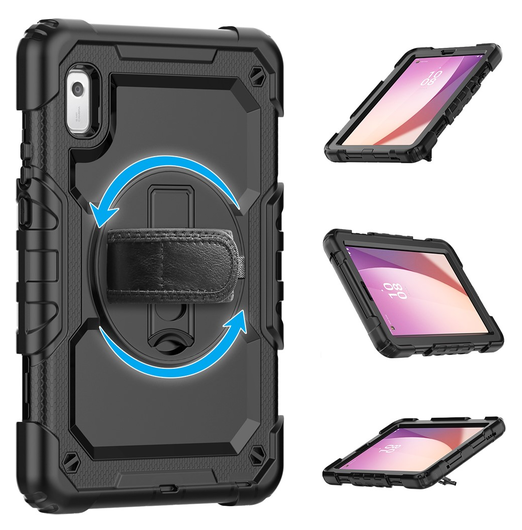Lenovo Tab One Hoes met Ingebouwde Screen Protector en Handriem Zwart afbeelding 18