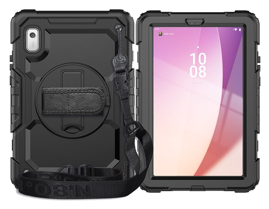 Lenovo Tab One Hoes met Ingebouwde Screen Protector en Handriem Zwart afbeelding 16