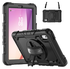 Lenovo Tab One Hoes met Ingebouwde Screen Protector en Handriem Zwart