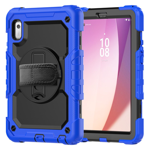 Lenovo Tab One Hoes met Ingebouwde Screen Protector en Handriem Blauw afbeelding 17