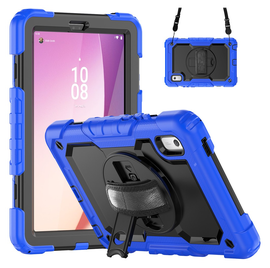 Lenovo Tab One Hoes met Ingebouwde Screen Protector en Handriem Blauw