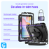 Lenovo Tab One Hoes met Ingebouwde Screen Protector en Handriem Blauw afbeelding 4