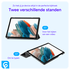Lenovo Tab One Hoes Tri-Fold Book Case met Standaard Zwart afbeelding 5
